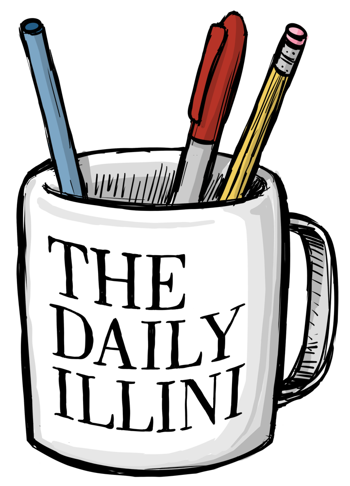 drawing of a Daily Illini mug
